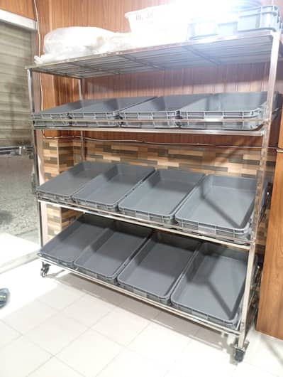 New Stainless Steel Shelf 6.5ft x 5.5 Ft approx
