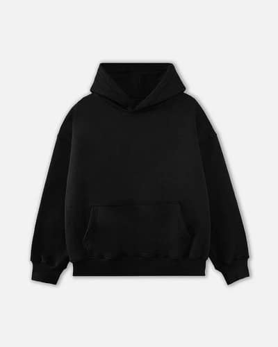 Wholsale Premium Cotton Jet Black Hoodies