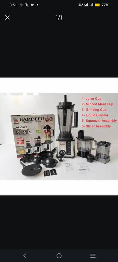 BARDEFU juicers and blender