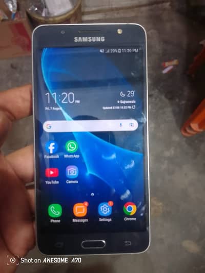 Samsung Mobile J5.    Only mobile
