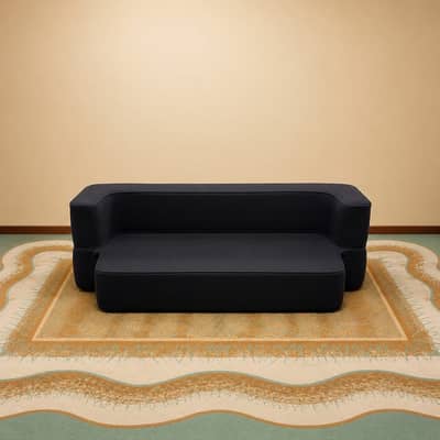 Single sofa cum bed sofa bed black