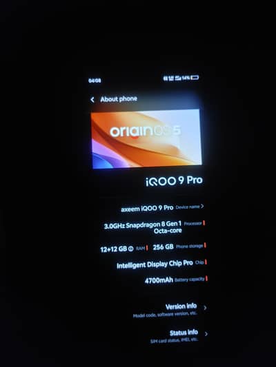 Vivo iQOO 9 Pro dual Sim official PTA approved mobile exchange possib