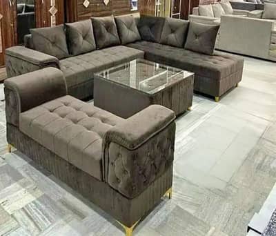 l shape corner sofa set /5 seater sofa /7 seater sofa/ wooden sofa set