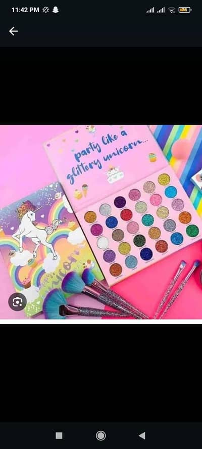 unicorn glitter pallete