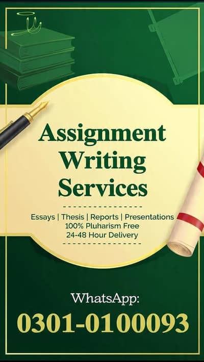 Assignment writing work/ Urdu and English assignment/Hand written