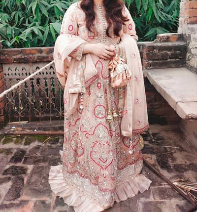 Akbar Aslam bridal maxi for engagement