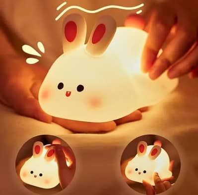 Bunny Lamp - 3 Color Night Light - USB Rechargeable