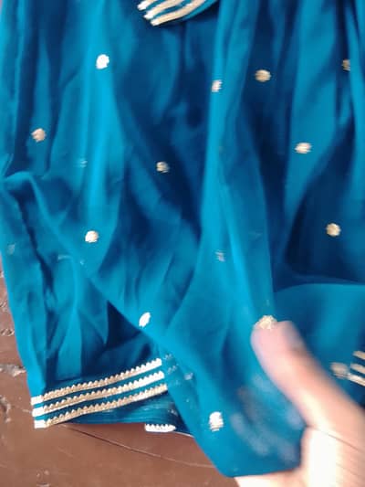 Girls fancy rasham frock size 30-party dress