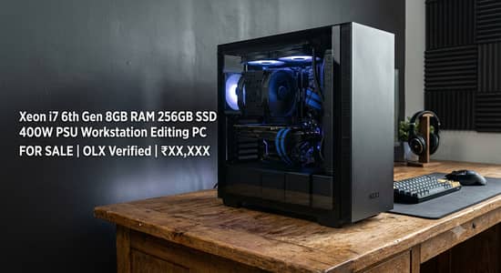 ‎*Office + Editing PC | Xeon i7 6th Gen | 8GB | 256GB SSD | 400W PSU*