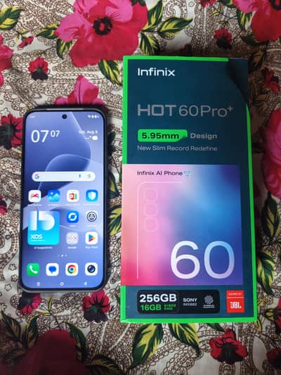 Infinix Hot 60 Pro Plus, 10/10 new under warranty, set and bpx