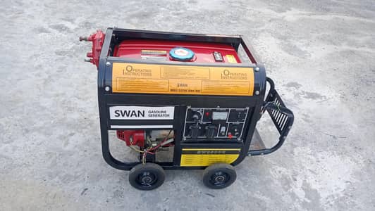 SWAN SW550E New Generator | Petrol + Gas | 100% Copper | 5.5 KW