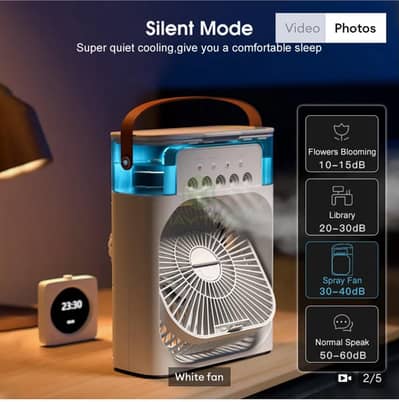 3in1 portable fan with cold fresh air easy to cairy easy TU use