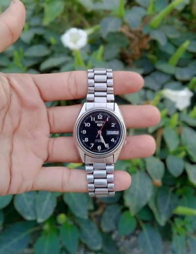 Brand Seiko 5 men's boy's watch automatic movement japani watch