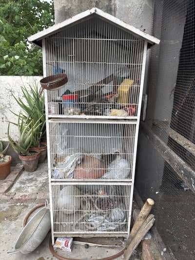 Tripple floor bird cage
