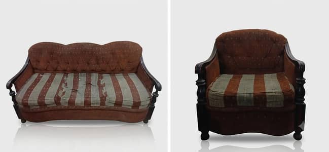 6-Seater used sofa set-Budget Price 15000 PKR