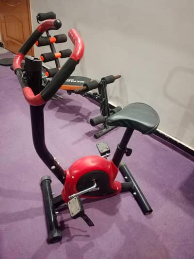 cycling machine and six pack fitness