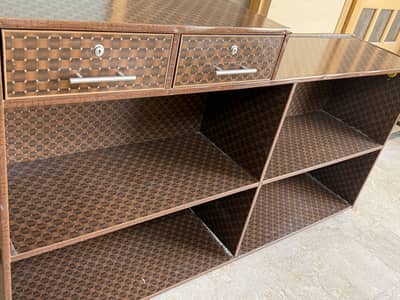 Multi Purpose Wooden Counter Table /Cash Desk with Lockable Drawers