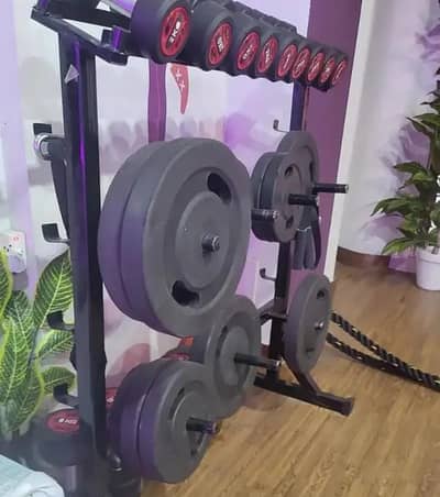 Dumbells Plates Rod Bench Press Weight [03375678509]
