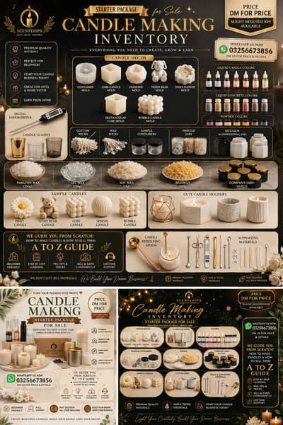 Complete candles start-up Package for Sale