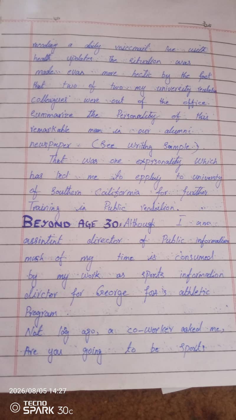Assignment work 1