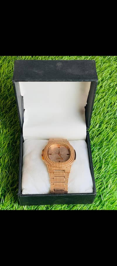 Men's gold plated watch