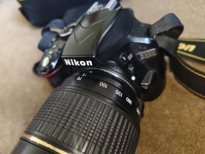 Nikon D3300 DSLR + 70-200mm Lens | 2 Batteries + Original Bag
