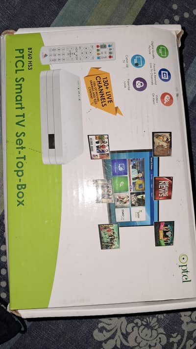 PTCL Smart TV Box (ZTE B760HS3) with Box & Accessories