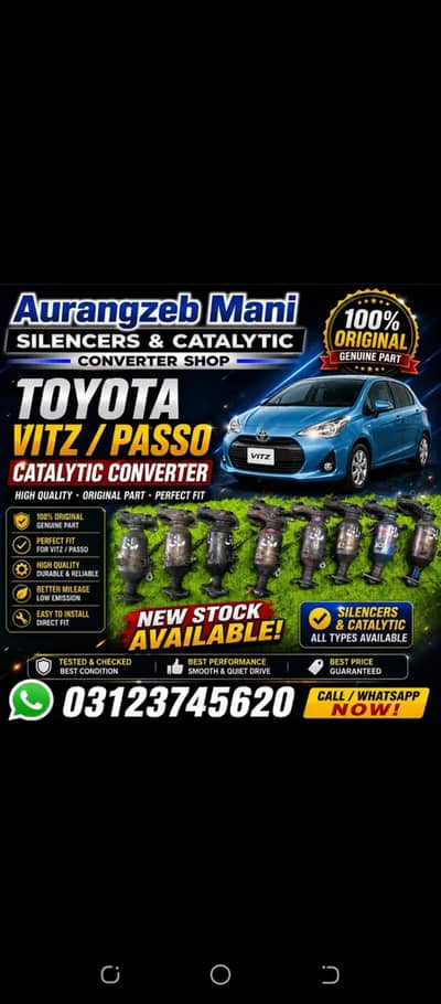 Toyota Corolla, Aus, Honda Civic, Vitz, Passo Catalytic Converter