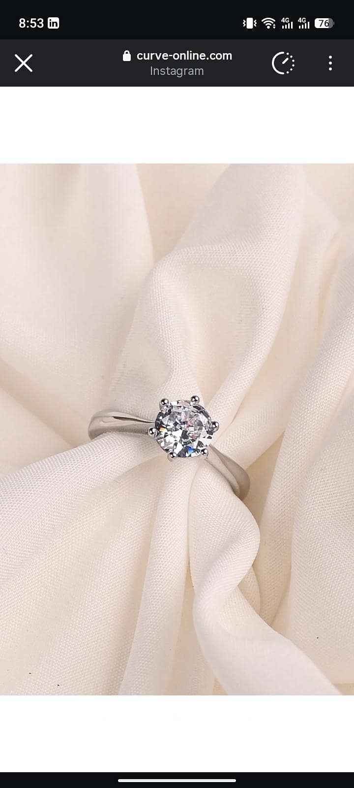 Artificial diamond ring  2