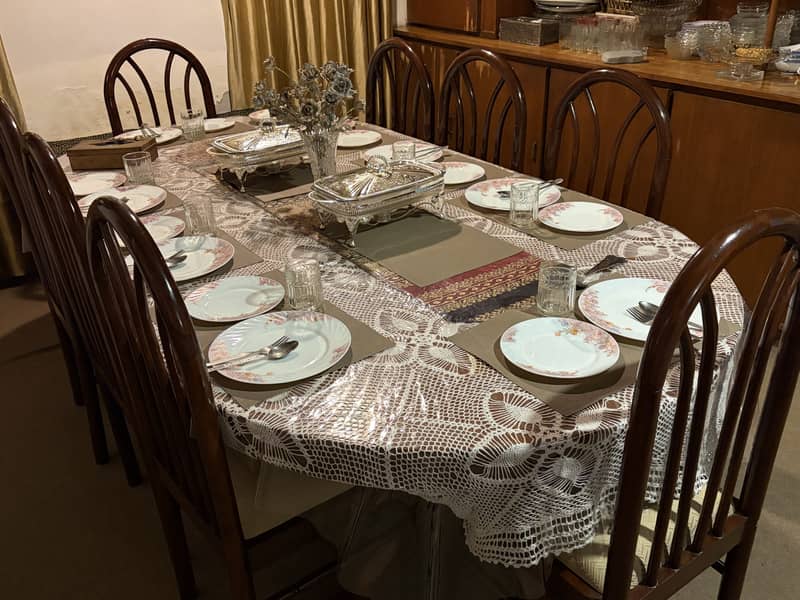 Solid Sheesham Wood Dining Table with 8 Chairs – Excellent Craftsmansh 6
