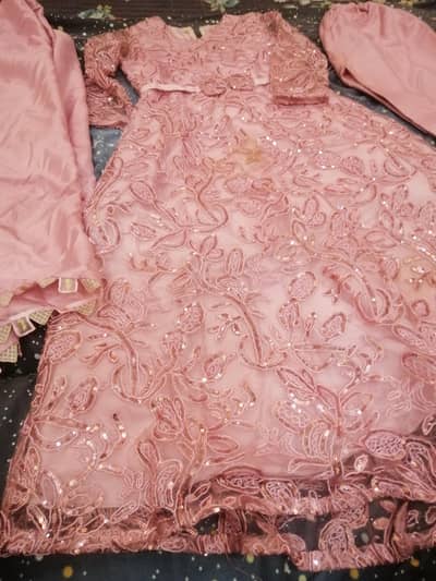 gorgeous 3 pc maxi dress for 8 to 9 years old