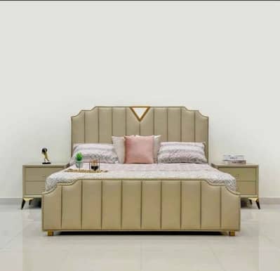 King size bed set-Queen size bed-Poshish bed-Bed side tables dressing