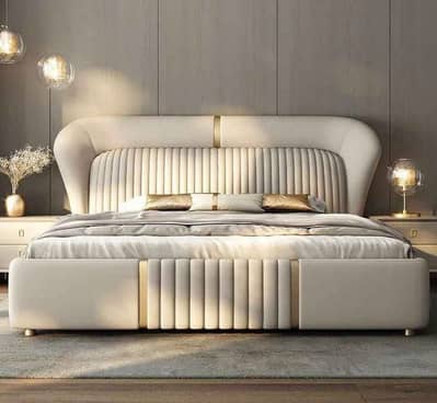 King size bed set-Queen size bed-Poshish bed-Bed side tables dressing