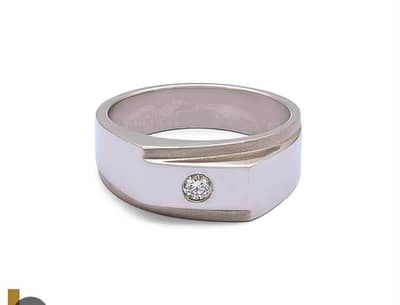 Ring/palladium/diamond/gents/certified