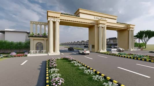 LDA CITY 10 Marla C Block Corner Hot Location Possession Plot Near To 150 Feet Road All Dues Clear