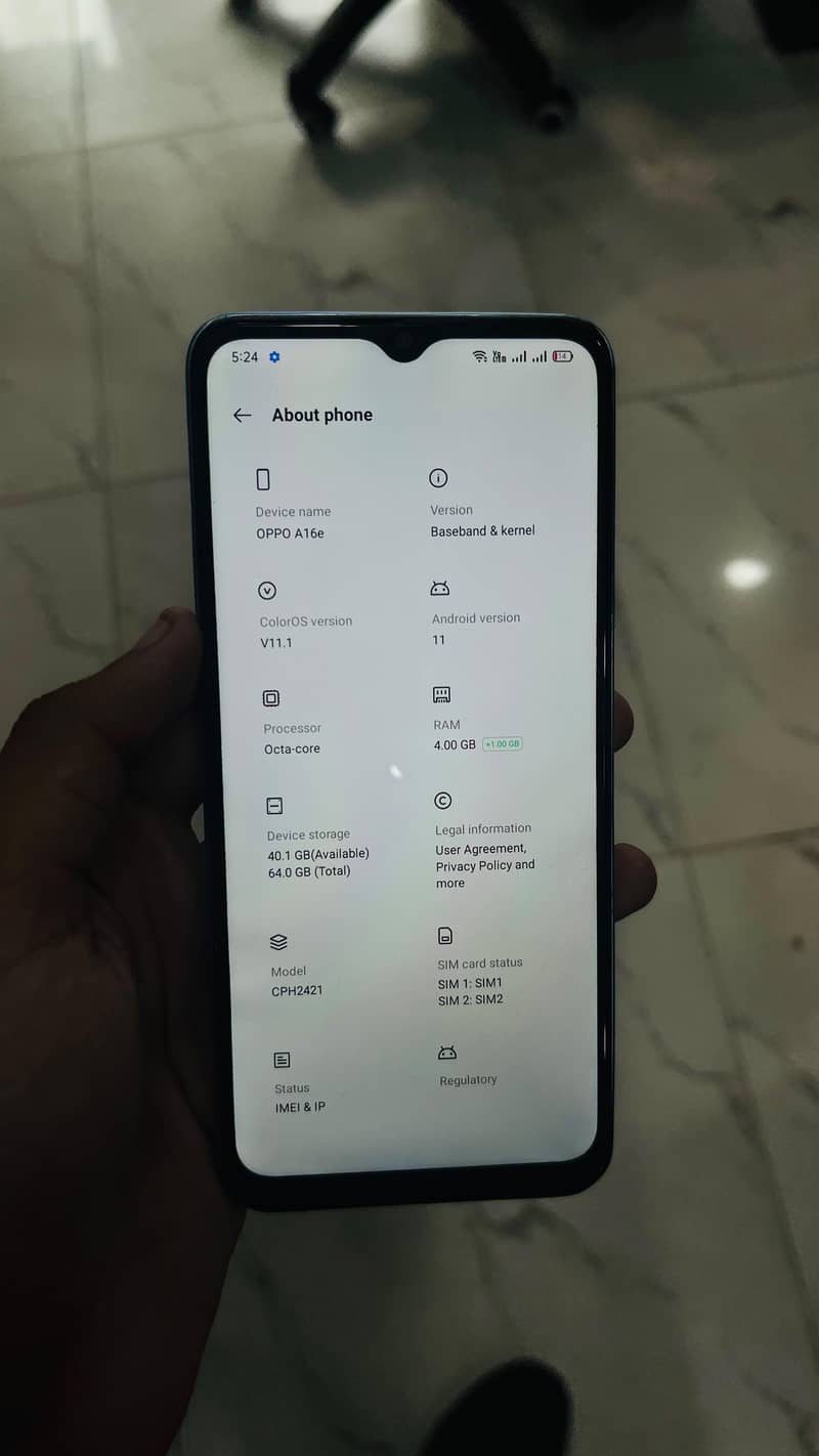 OPPO A16e 3
