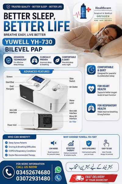 Better Sleep, Better Breathing - Better Nights Start - YUWELL YH-730