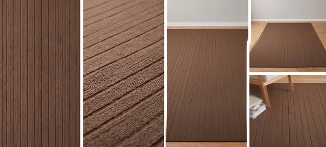 Brown Ribbed Carpet 10x10 Ft - Lahore Badian Road