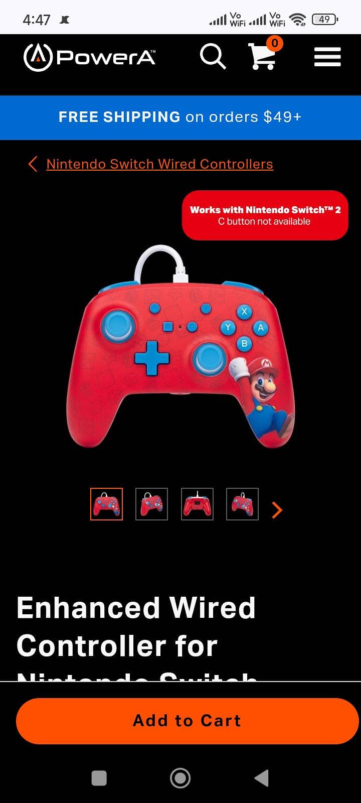 Nintendo Switch Official PowerA Controller 10