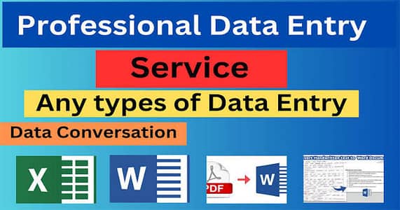Any Type of Data Entry Working Services Available
