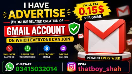 Create Gmail Account & Earn Money | Online Work From Home |