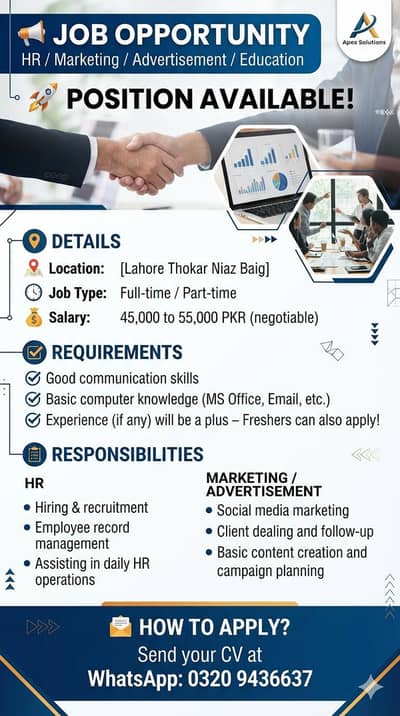 best opportunity for fresher.