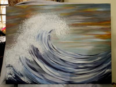 handmade acrylics painting canvas 20×30
