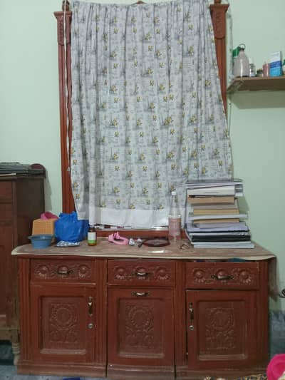 King Bed with Matriss and Dresser