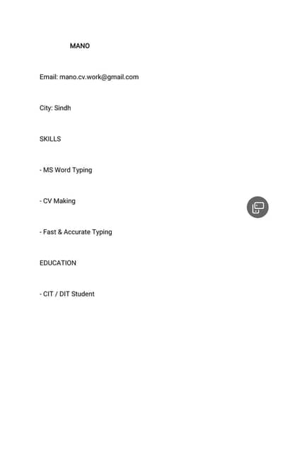 Professional CV / Resume Making - 24 Hours Delivery prize: 500