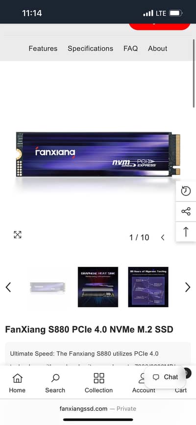 1TB M. 2 SSD| Fanxiang s880|