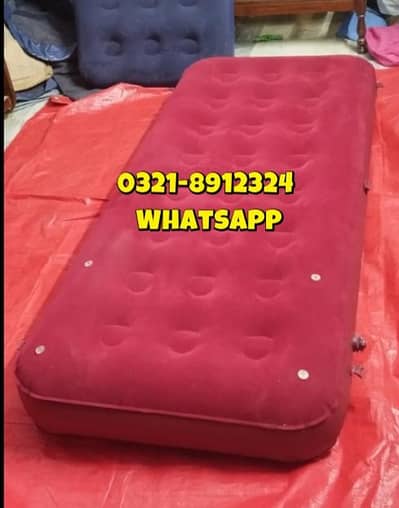 Single Air Mattress 76''30''8'' For Umrah, Touring, Camping, Hiking.