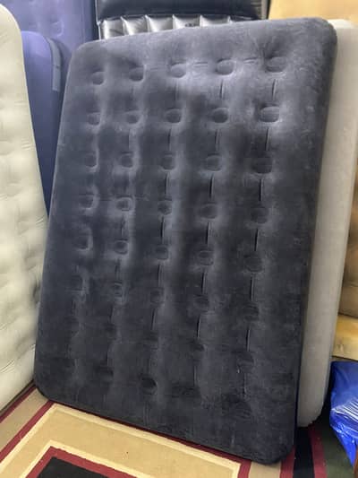 Black Velvet Double Air Mattress 74''54''8'' Umrah, Touring, Camping
