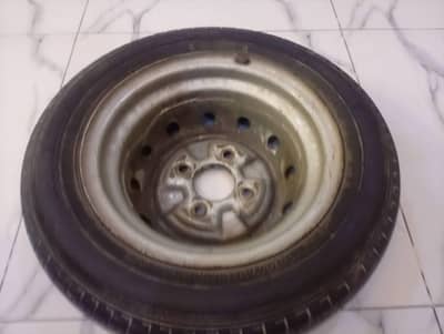 Daihatsu Cuore Genuine RIM 12" &Yokohama tubeless tyre Condition 10/10