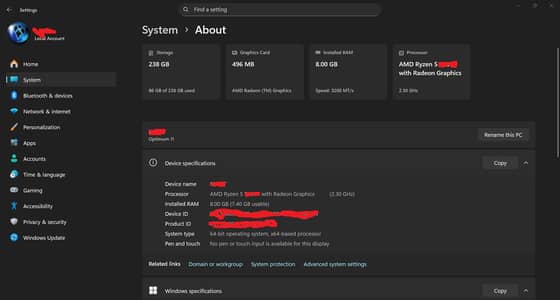 AMD 13th Generation Laptop (with 16GB or 8 GB RAM)